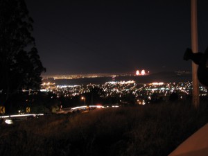 Feuerwerk am Horizont